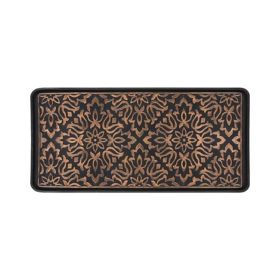 Rubber Shoe Tray Wet Shoe Tray, Applicable To The Entrance Indoor And Outdoor Snow Boot Pad Super Large Shoe Tray, Black