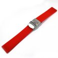 thumbnail image 1 of Rubber Silicone Watch Band Strap Deployment Clasp with Safety+Spring Bar 18-24mm, 1 of 9