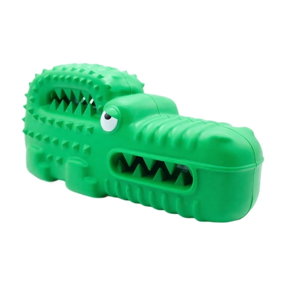 Rubber Slow Feeder Dog Puzzle Toy, Interactive Teeth Cleaning Chew for Small Medium Large Dogs, Boredom Relief(Green)