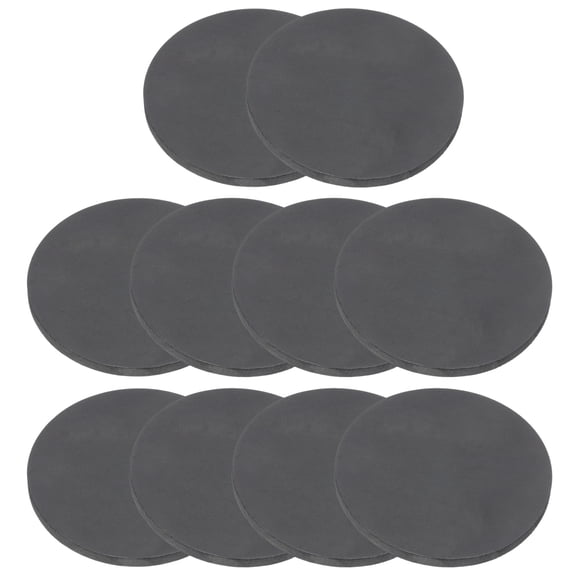 Rubber Solid Discs Washers, 10 Pcs Anti-Vibration Spacer 75mm OD x 5mm Thick, Black