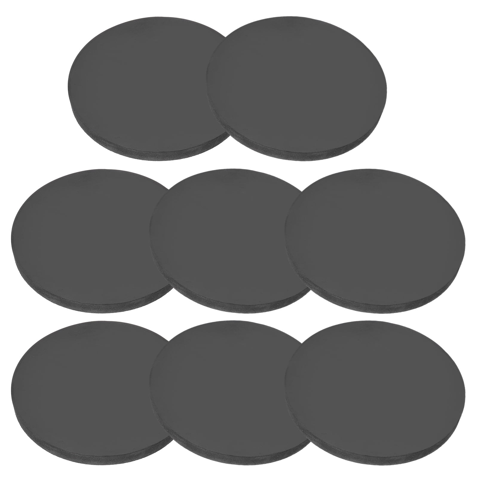 Rubber Solid Discs Washers, 8 Pcs Anti-Vibration Spacer 100mm OD x 8mm Thick, Black