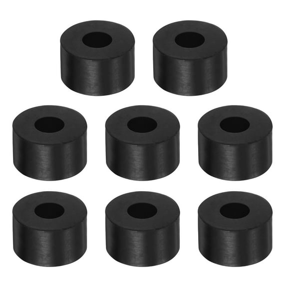 Rubber Spacer 10mm x 25mm x 15mm Anti Vibration Rubber, 8 Pieces