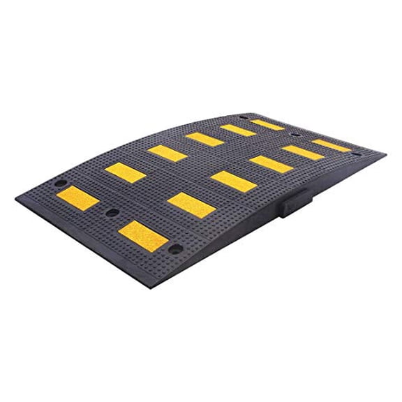 Rubber,Speed Hump, 300 Psi 1 Ft 7 1/2 in X 2 1/4 in X 36 in Black/Yellow-2040011737$$Other