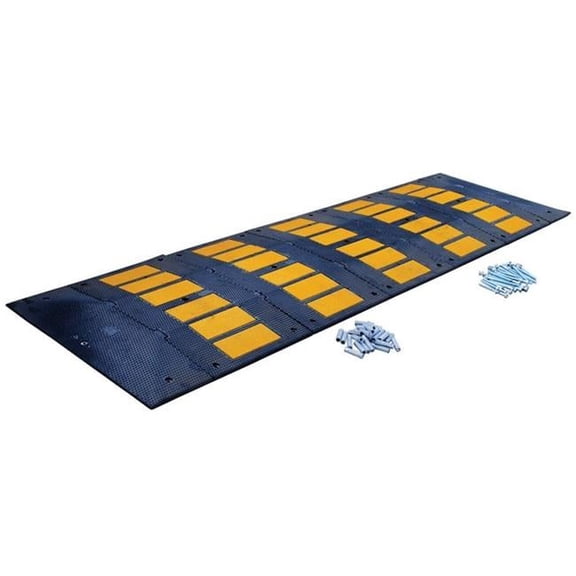 Rubber Speed Hump 35.25 x 120 in. -Concrete