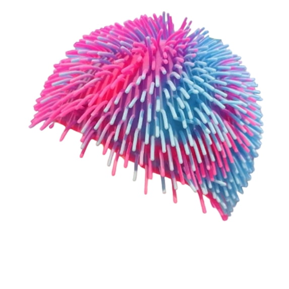 Rubber Spiky Ball Hat, Quirky Spiky Ball Prank Headgear for Adults Prank Headwear for Festivals and Parties Light pink
