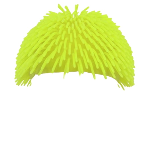 Rubber Spiky Ball Hat, Quirky Spiky Ball Prank Headgear for Adults Prank Headwear for Festivals and Parties Yellow