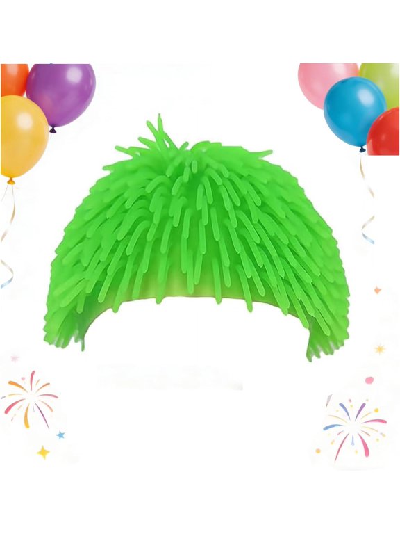 Rubber Spiky Ball Hat, Quirky Spiky Ball Prank Headgear for Adults Prank Headwear for Festivals and Parties