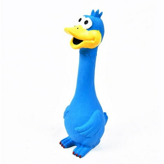 Rubber Squeeze Shrilling Screaming Chicken Dog Toy - Blue