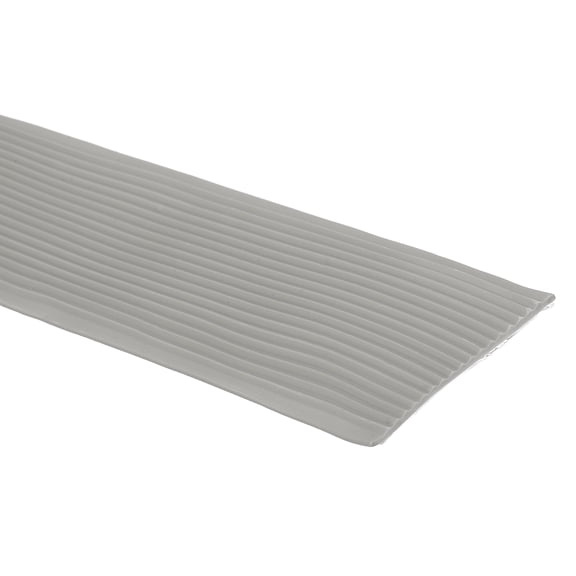 Rubber Stair Nosing, 3.28 ft Non-Slip Self-Adhesive Staircase Step Edge Protector, Waterproof Stair Treads Trim for Outdoor Indoor Floors, Gray