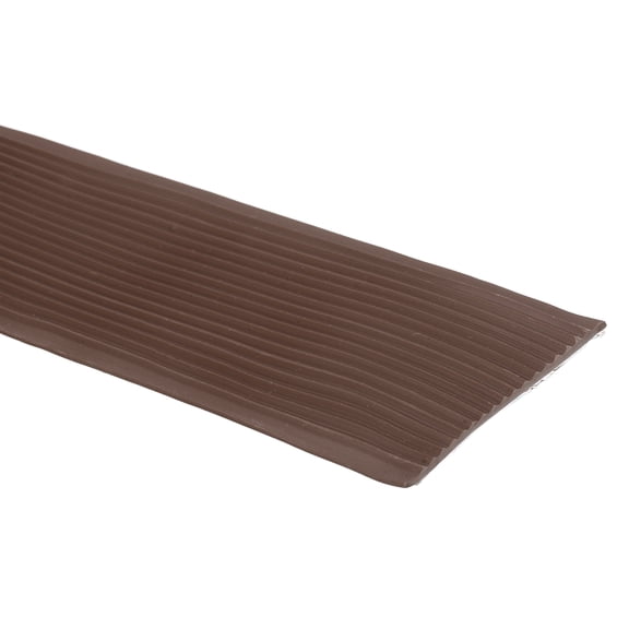 Rubber Stair Nosing, 6.56 ft Non-Slip Self-Adhesive Staircase Step Edge Protector, Waterproof Stair Treads Trim for Outdoor Indoor Floors, Brown