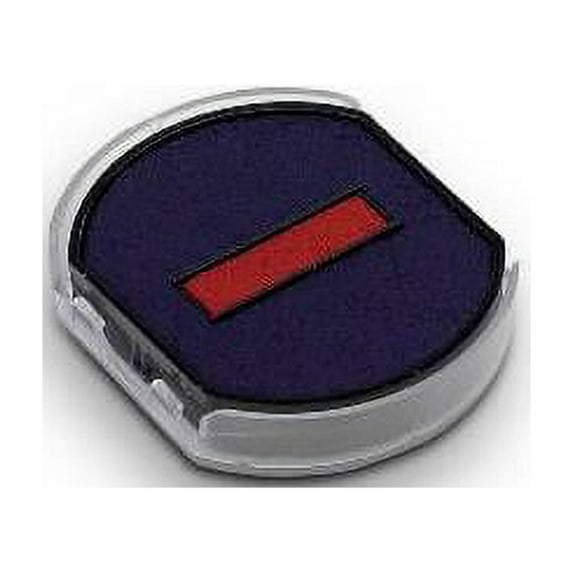 Rubber Stamp Creation Replacement Pad for Trodat 46030 Self Inking Stamp - Blue/Red Ink Color
