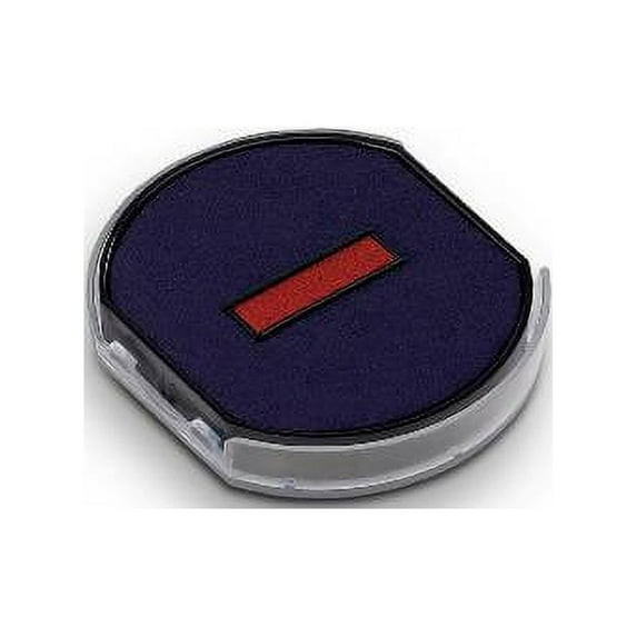 Rubber Stamp Creation Replacement Pad for Trodat 46040 Self Inking Stamp - Blue/Red Ink Color