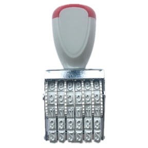 Rubber Stamp Line Dater 6 Digits or 8 Digits Number Stamp Rubber Date Stamp Office Stamp for Scrapbooking Packaging