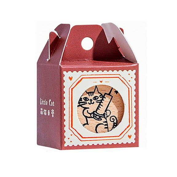 Rubber Stamp Retro Stamp Cats Stamp Stamp Decorative Stamp for Journal