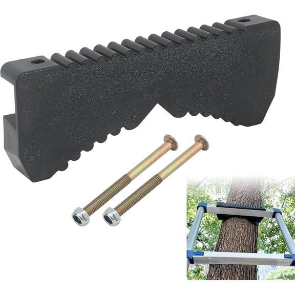 Rubber Steep Ladder Stabilizer for Extension Ladders, Pole & Trunk Support Bracket, Anti-Slip Ladder Accessory for Improved Stability