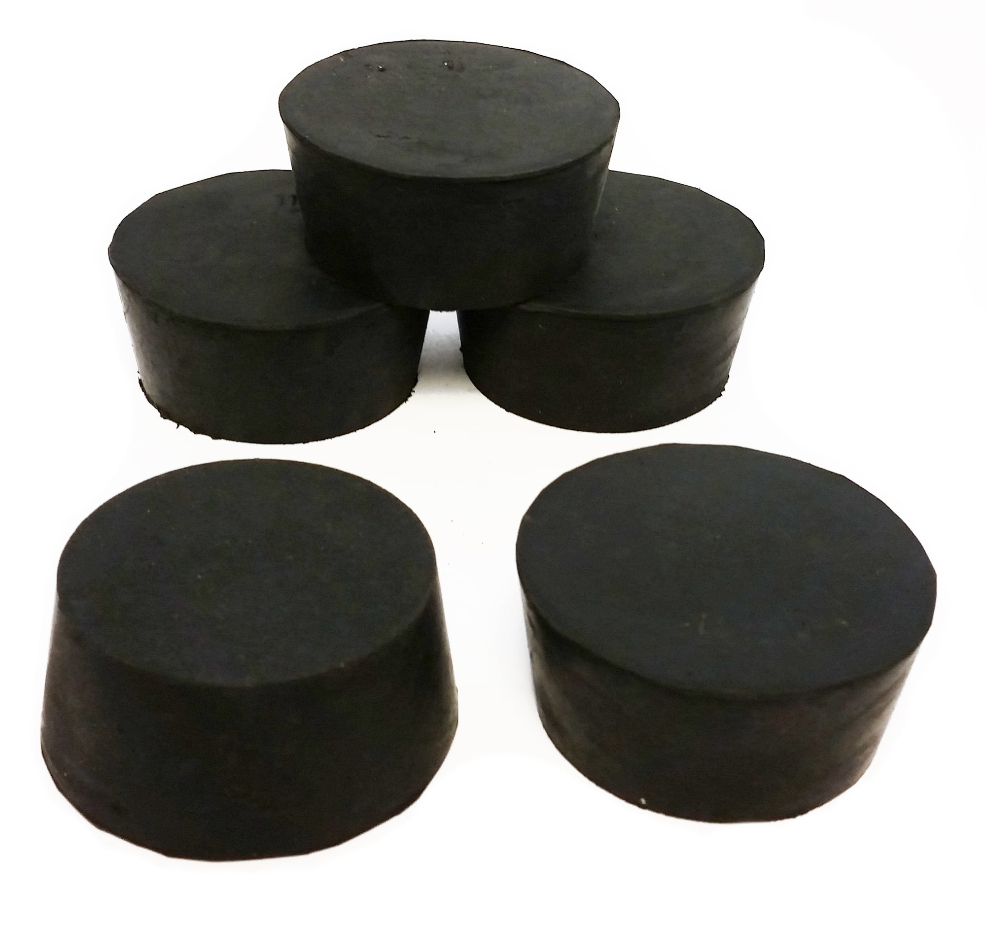 9 Pack (Same Size) Solid Rubber Stoppers - Size #6-33mm (1.29in) X 25mm (0.98in) - 28mm (1.10in) Long - Black Lab Plug