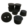 thumbnail image 1 of Stoppers, Rubber, Size 9, 2-Hole. Pack 1-Pound., 1 of 2