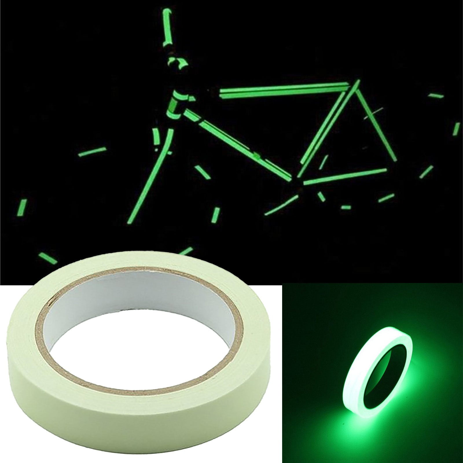 Rubber Strips with Backing Clear 10M Luminous Tape Self Glow In The ...