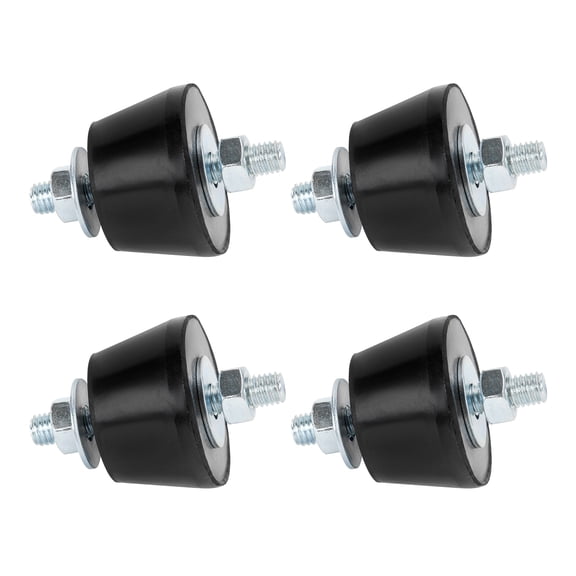 Rubber Studs Shock Absorber M8 40x26mm 4 Pack Anti Vibration Rubber Isolator Mounts Vibration Isolation Mount for Mini Split Heat Pumps, Air Compressors, Garage Motor, Diesel Engines