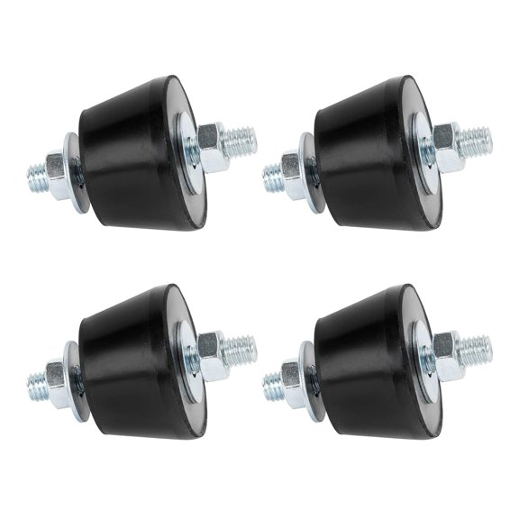 Rubber Studs Shock Absorber M8 40x26mm 4 Pack Anti Vibration Rubber Isolator Mounts Vibration Isolation Mount for Mini Split Heat Pumps, Air Compressors, Garage Motor, Diesel Engines
