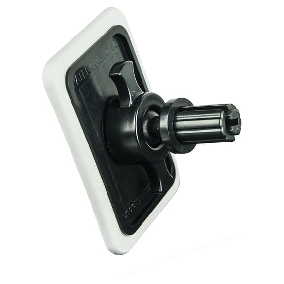 Rubber Swivel Pole Base - 7/8 Inch - Boat & Marine Swivel Mount - Thermoplastic Rubber Grip - Non-Marking Floor Protection - Universal Boat Cover Pole Holder