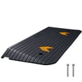 thumbnail image 1 of Rubber Threshold Ramp, 2" Rise Threshold Ramp Doorway, Recycled Rubber Power Threshold Ramp Rated 33069 lbs Load Capacity, Non-Slip Surface Rubber Solid Threshold Ramp for Wheelchair and Scooter, 1 of 6