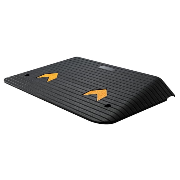 Rubber Threshold Ramp 3.5 in Rise with Channel Non-Slip Curb Ramp 33069 lbs