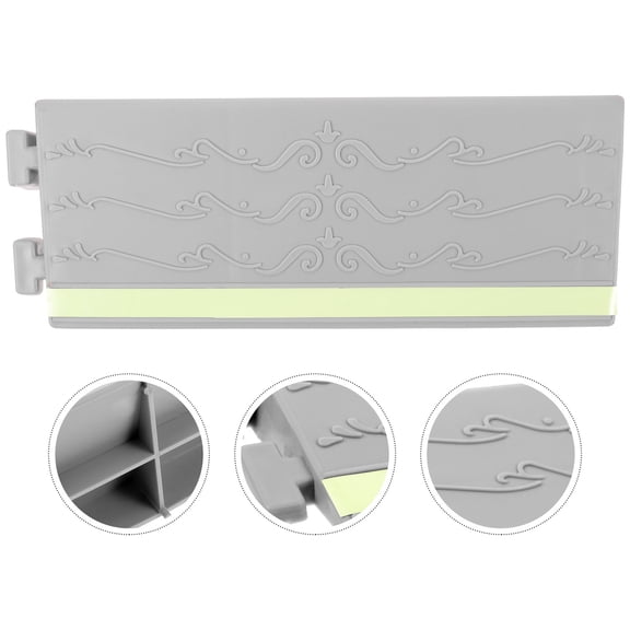 UEETEK Plastic Threshold Ramp Grey Anti-Skid for Sweeping Robot At Home