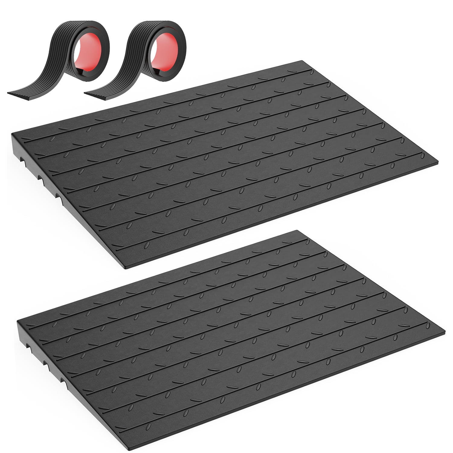 Rubber Threshold Ramp Wheelchair Ramp for Doorway, Door Ramp, Includes ...