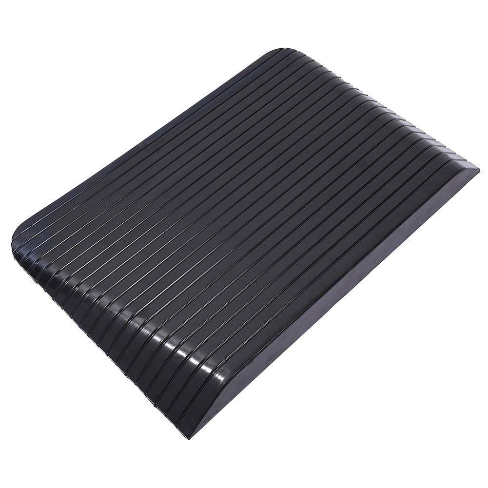 Rubber Threshold Ramp, Wheelchair Ramp with NonSlip Surface, 2200LBS