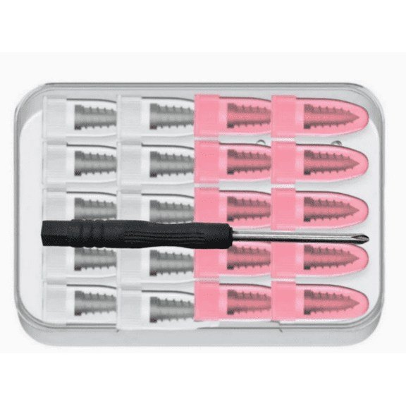 Rubber Tire Repair Screw Kit with 2 Sizes for Cars and Trucks, Flat Tire Puncture Plugs