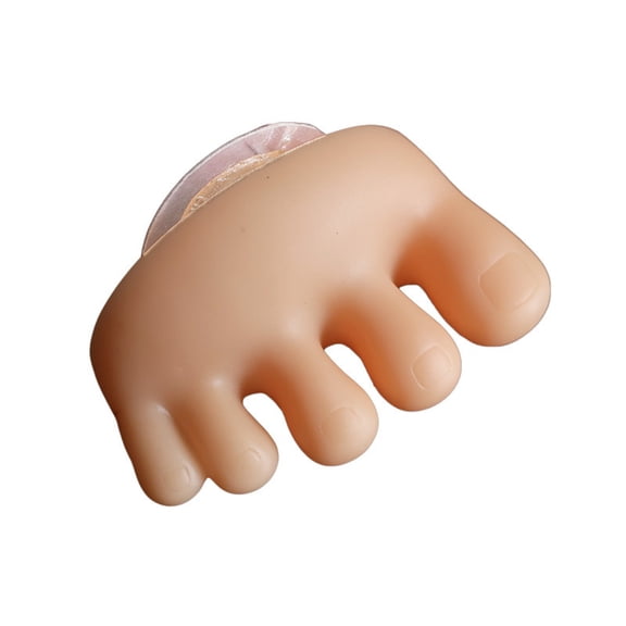 Rubber Toe-Shaped Suction Shelf - Cute Design, Strong Suction - for Bathroom, Kitchen & Daily Item Storage