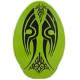 thumbnail image 1 of Rubber Top Wooden Skimboard With Slip Free Grip (No Wax Needed!) (Green, 36 Inch), 1 of 2
