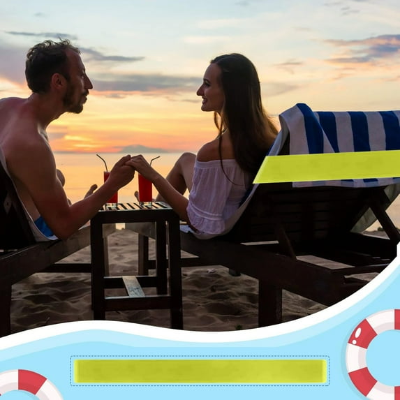 Rubber Towel Bands for Beach and Pool Chairs - Durable Towel Clips for Cruise, Travel, and Outdoor Use, Must-Have Beach Accessories for Securing Towels and Blankets