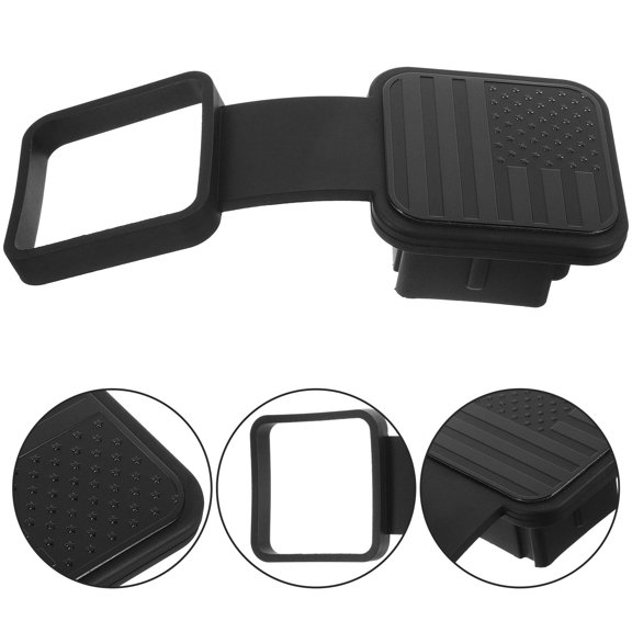 Rubber Trailer Hitch Cover Black Tow Protector Cap for Rvs Trucks and Trailers