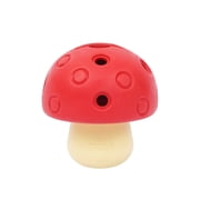 Rubber Treat Dispensing Toy for Aggressive Chewers, Mushroom Style Interactive Slow Feeder Tough Puzzle Toys Teeth Cleaning, Chew Toy for Small & Medium & Large Dogs