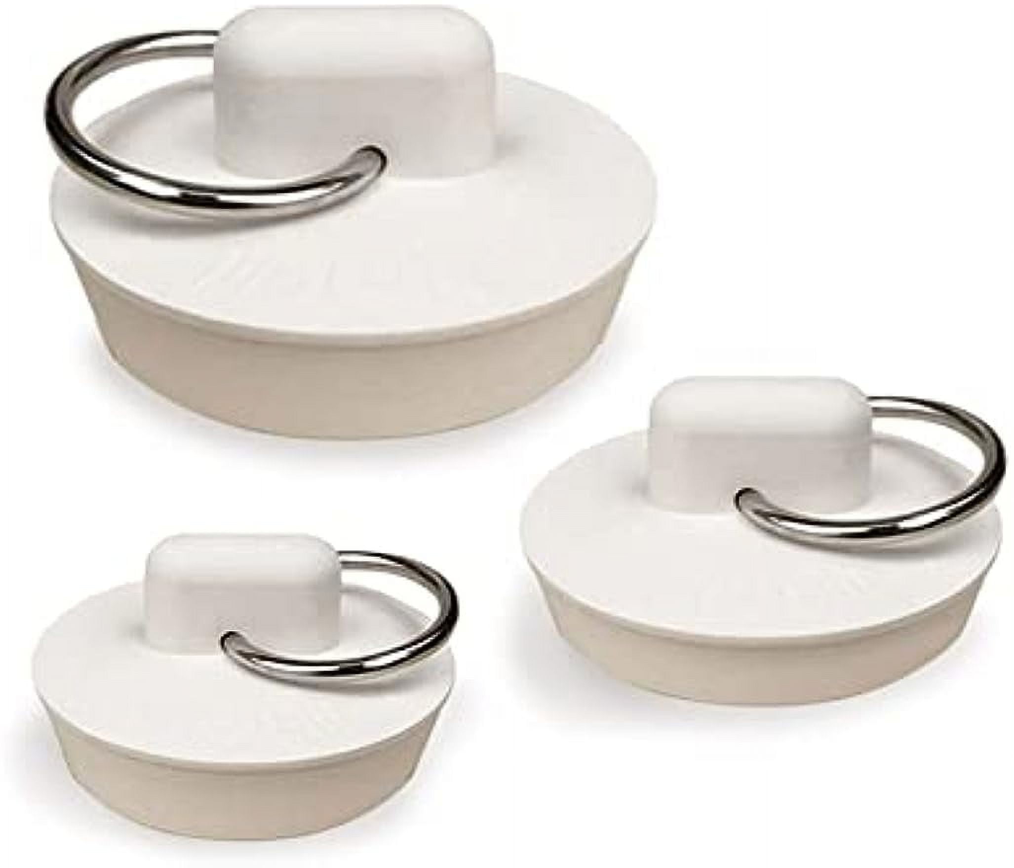 Rubber Tub Drain Stopper Bath Sink Plumb Fits Drain Set 3