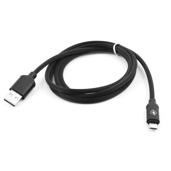 Rubber USB 2.0 to Micro USB Transfer Charging Data Cable 1. Long Black