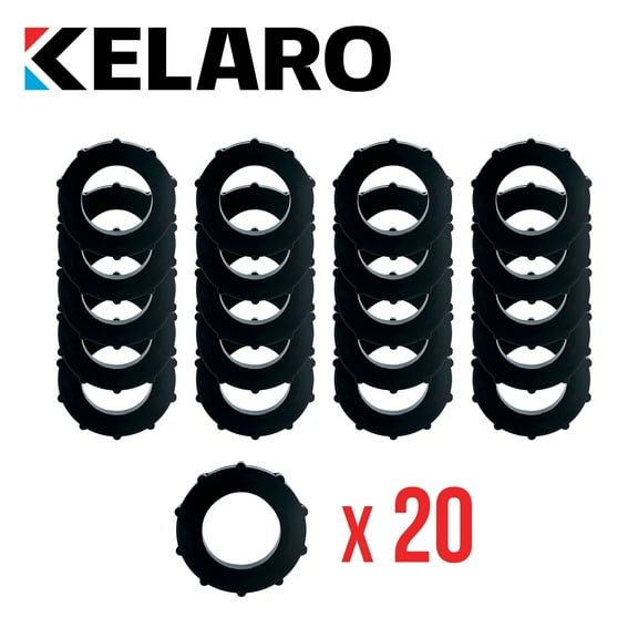 Rubber Washers for Garden Hoses 20 Pack Heavy Duty Black 3/4" by Kelaro