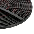thumbnail image 1 of Rubber Weather Stripping Door Seal Strip Self-Adhesive Door Insulation Weather Strip Soundproofing D Shape Seal Black 49Ft, 1 of 6