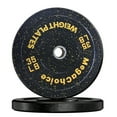 thumbnail image 1 of Rubber Weights Plates,Bumper Plates，25/35LB，2 inch Rubber Weight PlatesStrength Training Bench Press Squats Powerlifting Weight Training Home Gym, 1 of 6