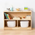 thumbnail image 1 of Montessori Shelf with Compartments, Toddler Bookshelf, Wooden Storage Cabinet, Kids Classroom Organizer for Playroom, Daycare and Preschool, 1 of 10