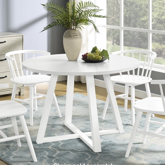 Rubber Wood Base Table | Ideal for Daily Dining in Dining Room | Offers Stability and a Touch of Sophistication