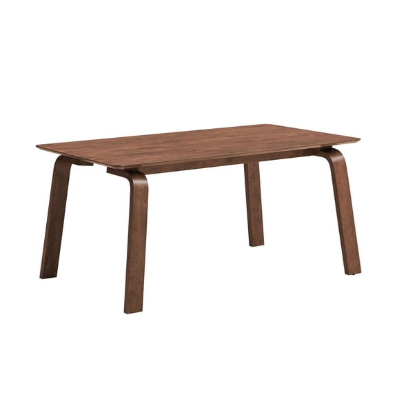 Rubber Wood Table, Bent Legs Style - Enhances Dining Experience