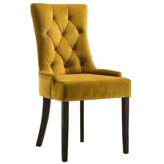 Rubber Wood and Fabric Dining Chairs Set / Bring Comfort to Dining Moments