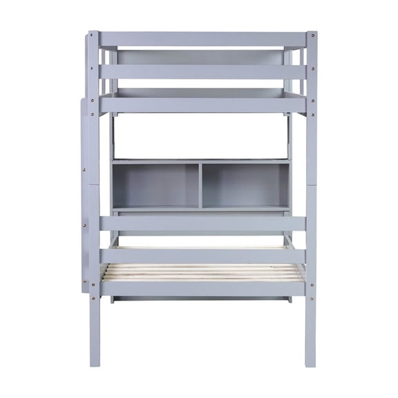 Rubber Wood and MDF Bunk | Contemporary Design, Detachable Function for Different Needs | Create a Customizable Bedroom Setup