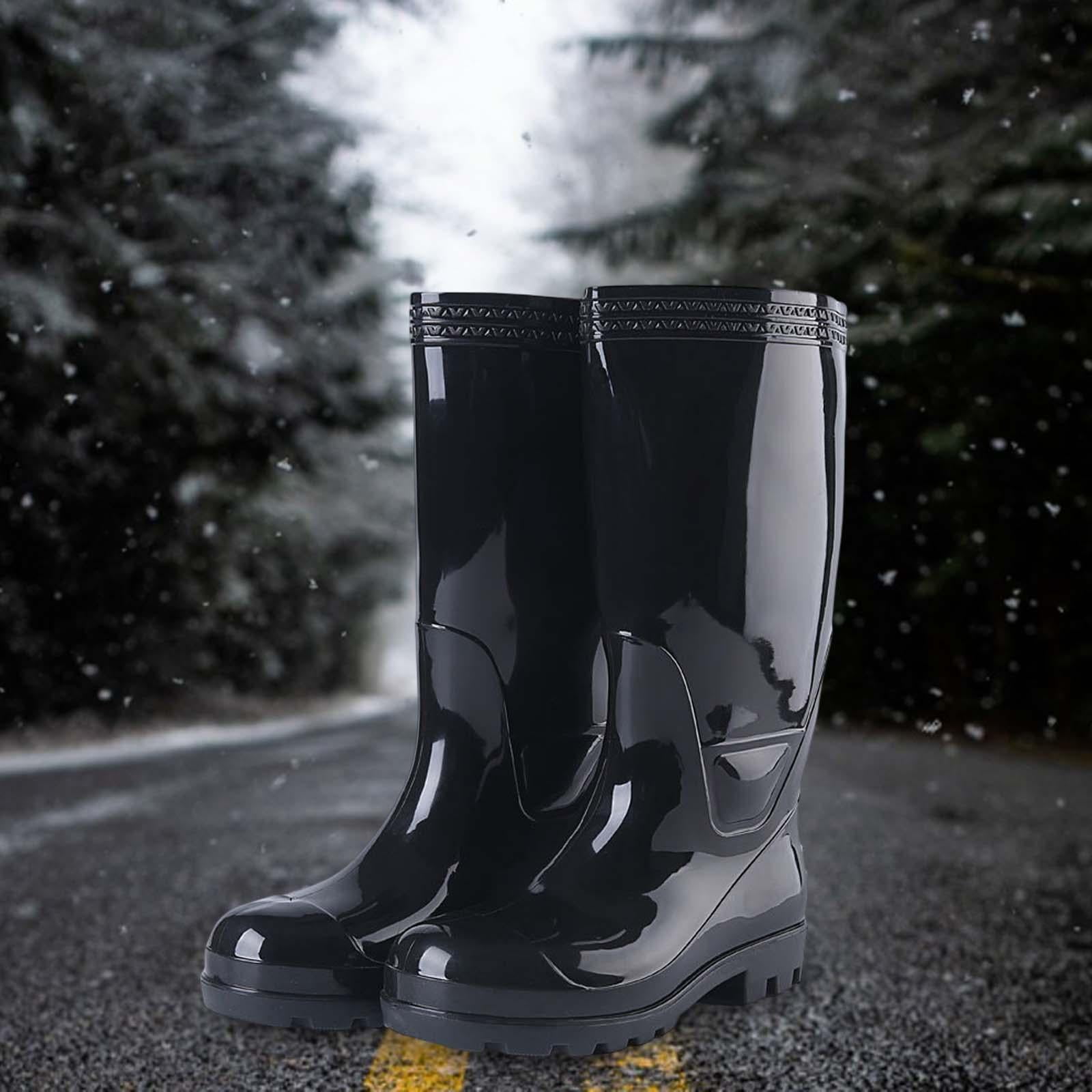 Rubber Work Boots Rubber Boots for Men Waterproof Rain Boots for Farming Gardening Fishing Outdoor Work 43