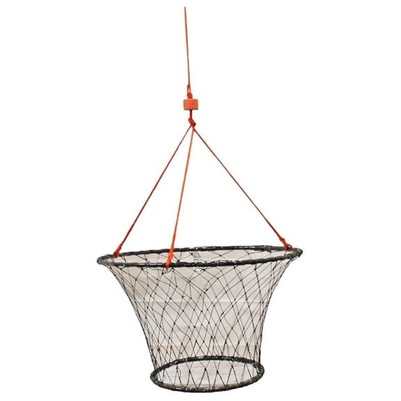 Rubber Wrapped Steel Ring Crab Trap (Size:30) with 50' Rope and The Bait cage (CT88+27093) (CT88)