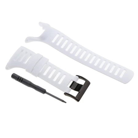 Rubber Wristwatch Bands for Ambit3 Ambit 2 Ambit 1 Black White