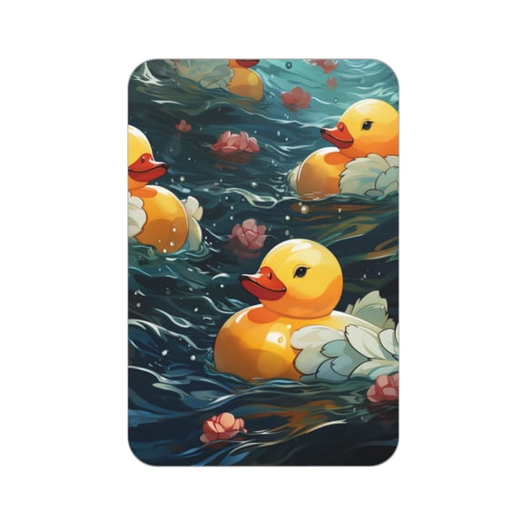 Rubber Yellow Duck Art Acrylic Fridge Magnets Decorative Refrigerator Magnets for Kitchen Office Whiteboard Locker